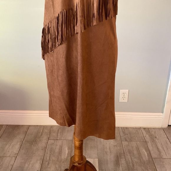 [ontwelfth] Brown Western Fringe Dress - Size Medium & Small - Picture 4 of 7